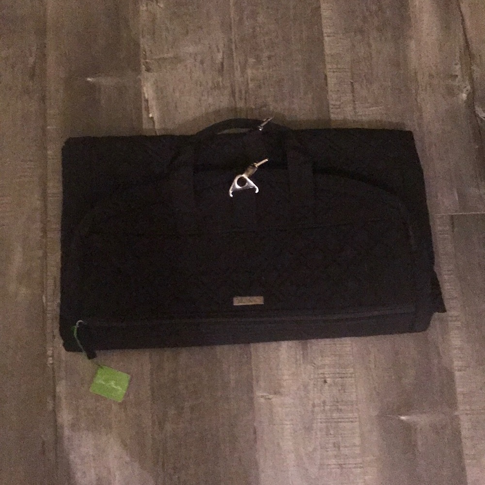 Vera Bradley black hanging garment bag. NWT